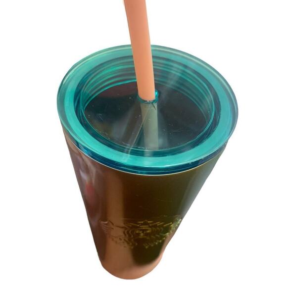Starbucks Iridescent  Pink Gold Green Ombre‎ Summer 2020 16 oz - Picture 5 of 5